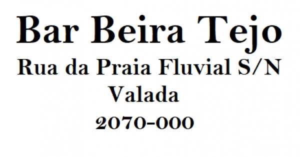 Beira Tejo - Bar Esplanada