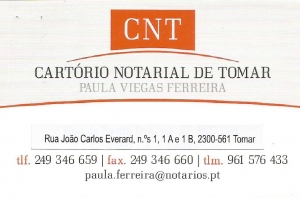 Cart&oacute;rio Notarial de Tomar - Paula Viegas Ferreira