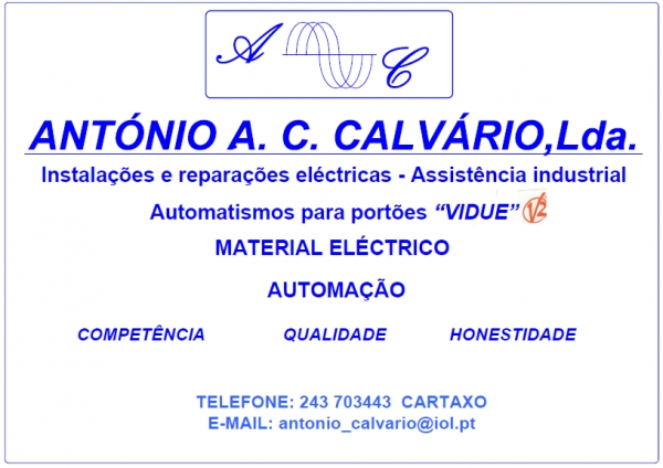 Ant&oacute;nio A. C. Calv&aacute;rio, Lda